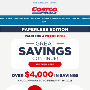 Paperless edition - warehouse savings on now!