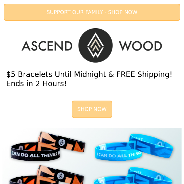 {2 Hour Flash Sale} 😅 $5 Bracelets & FREE Shipping!