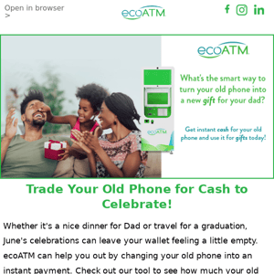 🎉🎊 Make an old phone into cheers for Dads & grads! 🥳