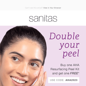 Buy one AHA Peel Kit and get a second one free!
