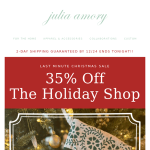 Deck the Halls with 35% OFF The Holiday Shop 🔔