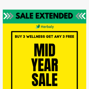 [EXTENDED SALE] - 🚨 Get ANY 3 FREE when you Buy 3 Wellness