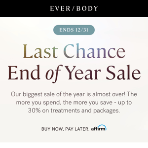 Last Chance To Shop Our End Of Year Sale