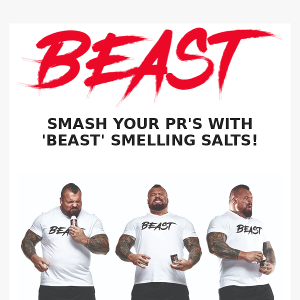 Smash your PR's with 'BEAST' Smelling Salts!