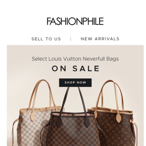 Select Louis Vuitton Neverfull on SALE