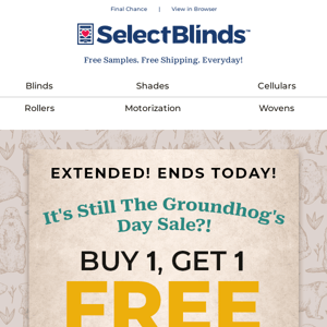 It's Still A Groundhog's Day Sale?! 😮