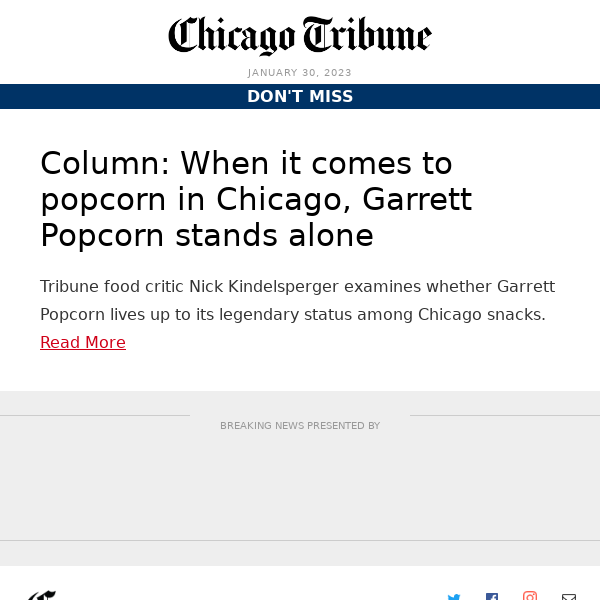 Column: When it comes to popcorn in Chicago, Garrett Popcorn stands alone