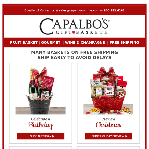 Four Great Reasons to Send Gift Baskets in November