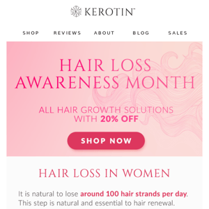 SALE | Hair Loss Awareness Month 🎀