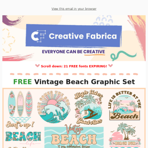 FREE Beach Graphics Bonanza 🥥 Dive In Now! 🌊