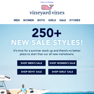 250+ NEW Sale Styles! This. Is. Big.