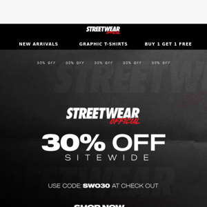 Get 30% OFF for the weekend!