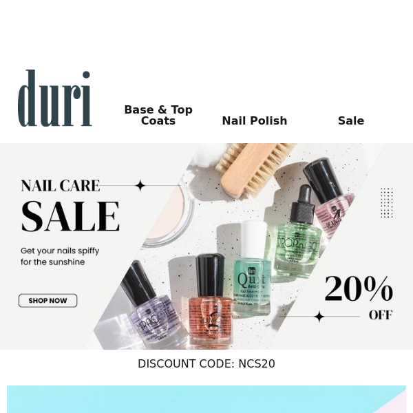 Last day/ 20% OFF Nail Care