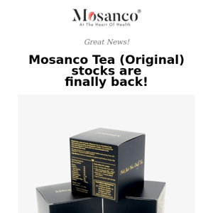 Yes! Original Flavoured Mosanco Tea Stocks are finally back! 😍