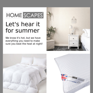 Keep cool with our luxurious summer bedding