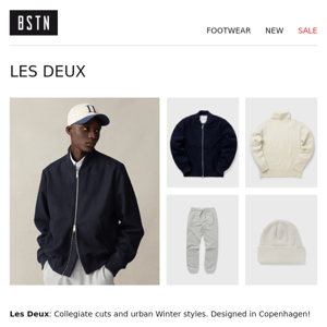 New in: Les Deux, Daily Paper, Adidas ...