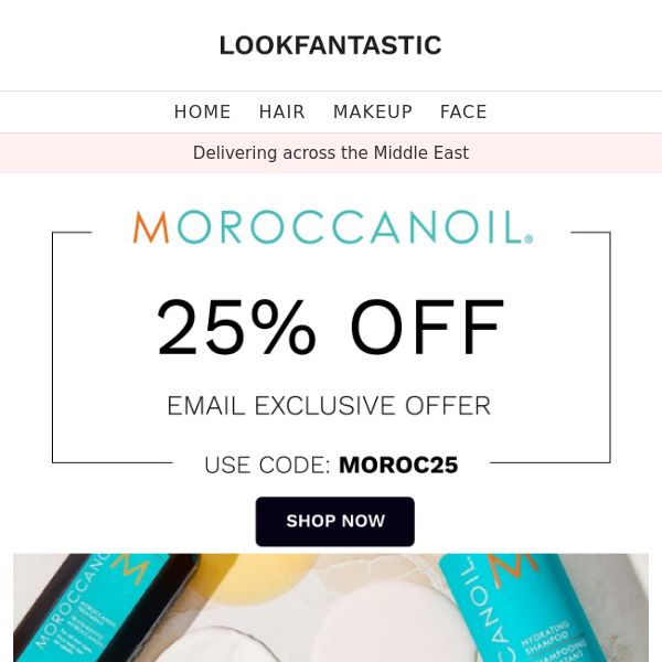 Get 25% Off Moroccanoil Now 💙