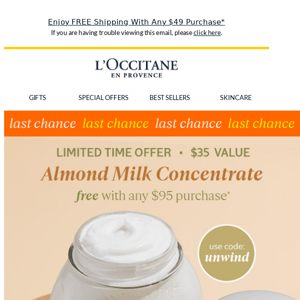 Ends Tonight! Your FREE Almond Milk Concentrate Is Waiting