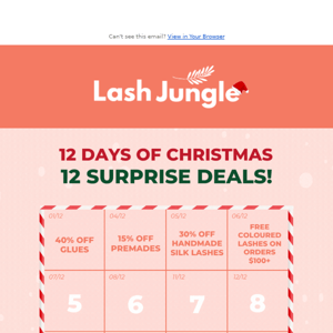 12 DAYS OF XMAS - 12 SURPRISE DEALS! 🎄