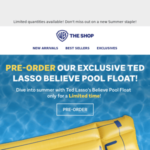 New BELIEVE Pool Float! Be The First To Own This Ted Lasso Exclusive!