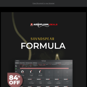 😃 audio-plugin-deals Get 84% Off Formula 3-year All Access Pass Subscription by Soundspear!