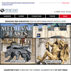 ⚔️ SLAY your own Medieval Dragon! Toscano Dragon & Gargoyle Statues ⚔️
