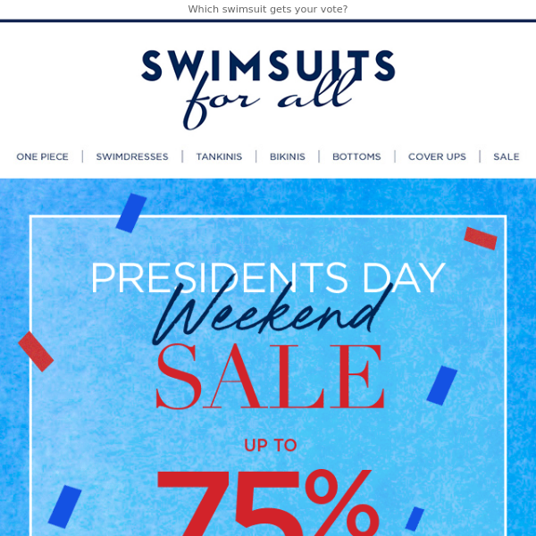 Presidents Day Sale: Up to 75% Off!