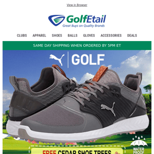 🦶PUMA Ignite Waterproof Golf Shoes + Free Shoe Trees‼️ only $79