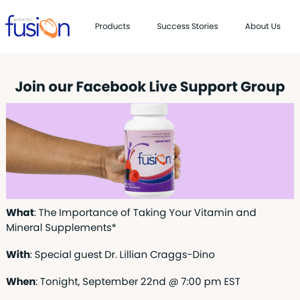 Tonight! - Fusion TV Support Group