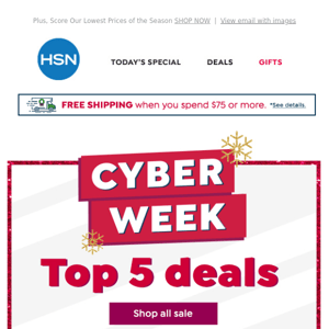 Top 5️⃣ Deals of Cyber Week