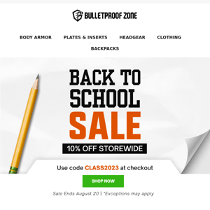 [SALE ALERT] Start the School Year Right with a 10% OFF Discount!