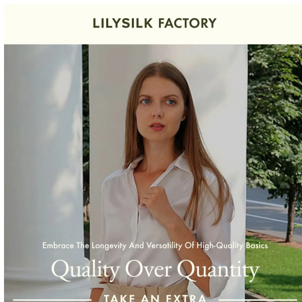 [LILYSILK Factory] Invest in high quality basics