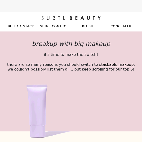 Breakup with "big makeup"