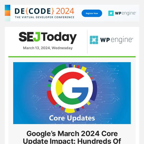 Google’s March 2024 Core Update Impact: Hundreds Of Websites Deindexed
