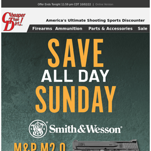 Slashing Prices on Handguns & Ammo Today!