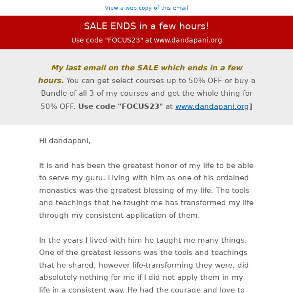(FINAL Hours of the SALE!) - My Greatest Lesson