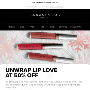 50% Off ABH's Iconic Lipsticks!