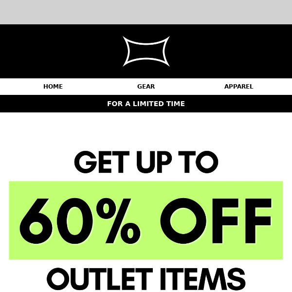 Up to 60% Off Outlet Items — Hurry, Sale Ends Soon