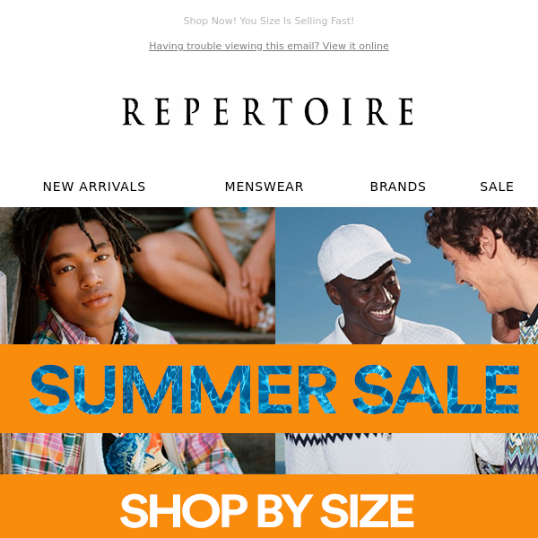 Repertoire Find Your Size In Our Footwear Sale