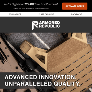 🔎 In the market for some body armor? 🔎