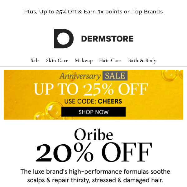 20% Off Oribe's luxury line