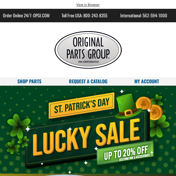St. Patrick’s Day Lucky Sale is on! 💲