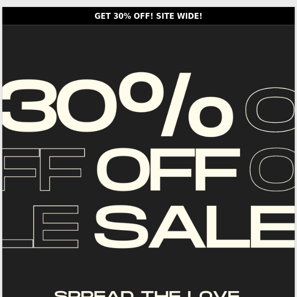 Get ready to save big! 30% off site-wide going on now!