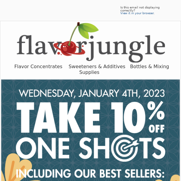 One Shots Wednesday at FlavorJungle.com