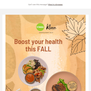 Boost your health this Fall....enjoy 40% OFF!