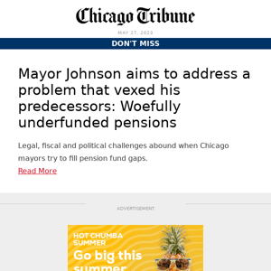 Mayor Johnson aims to address pensions