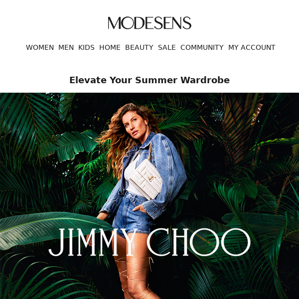 Discover Jimmy Choo's Summer Collection with Gisele