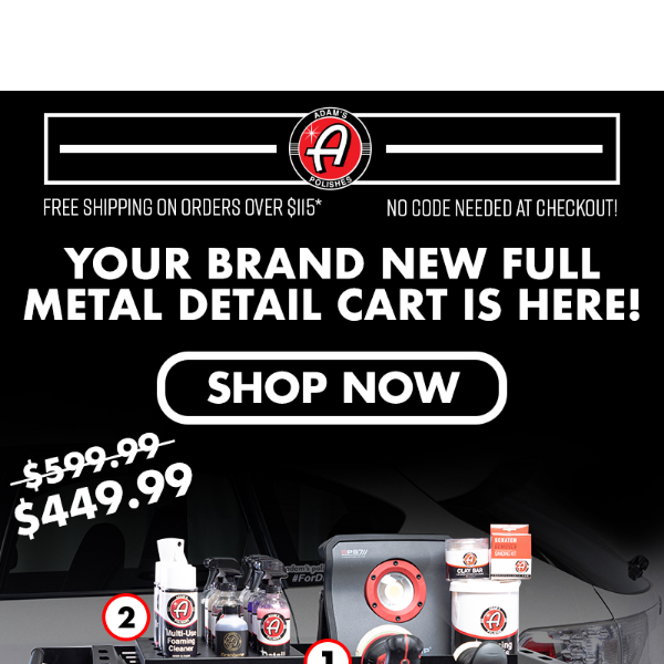 Have You Seen Our NEW Pro Detailing Cart?