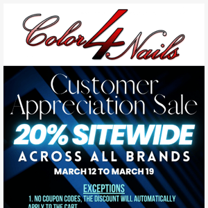 Customer Appreciation Sale - Ending Soon! Don't Miss Out!