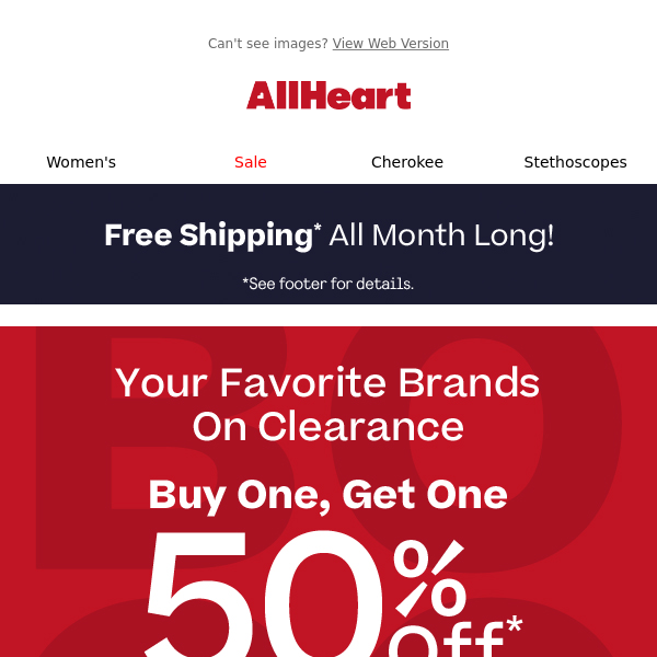 Top brands, low prices: BOGO 50% off clearance